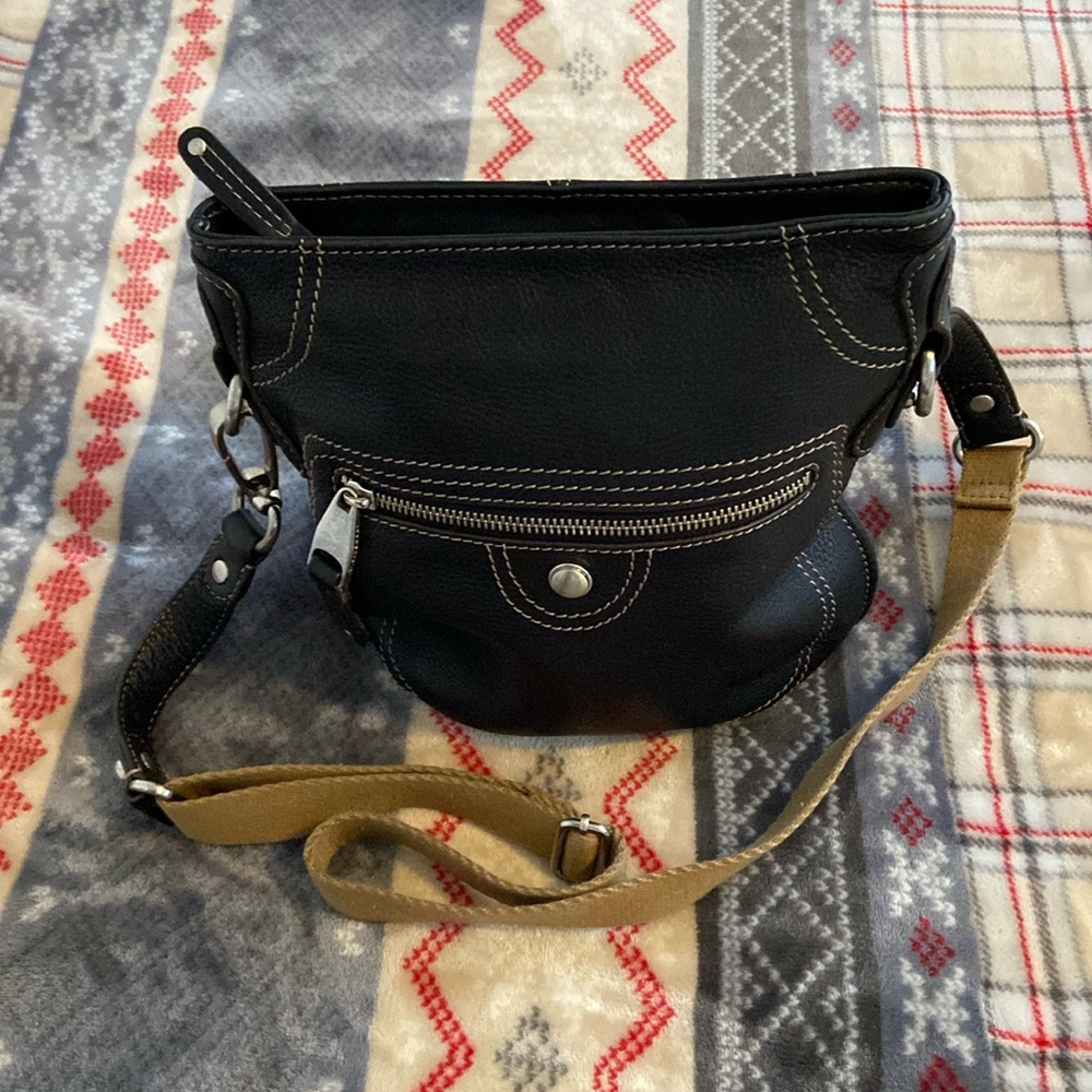 B. Makowsky Leather Shoulder Bag